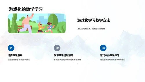 数学知识乐园PPT模板