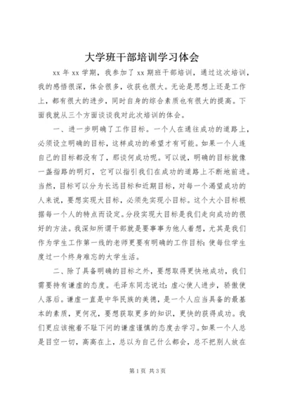 大学班干部培训学习体会.docx