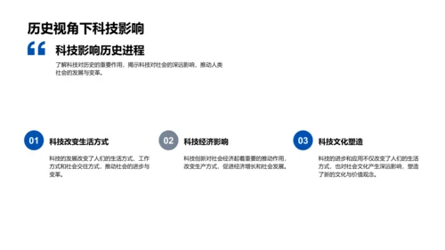 古今科技演变PPT模板