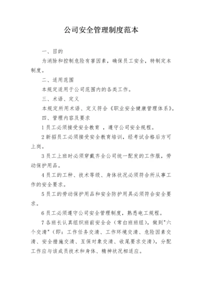 公司安全管理制度范本.docx