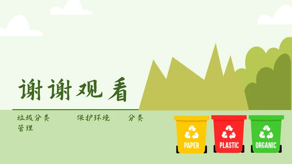 环保公益垃圾分类PPT简报