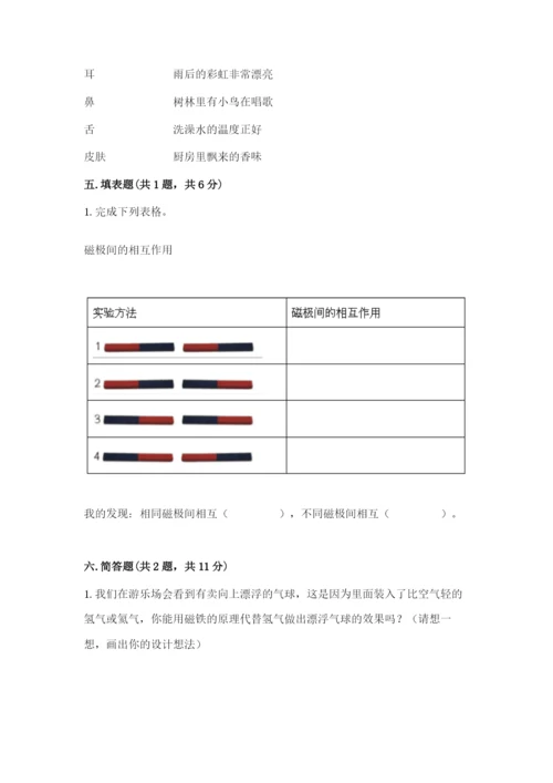 教科版二年级下册科学知识点期末测试卷精品【综合题】.docx