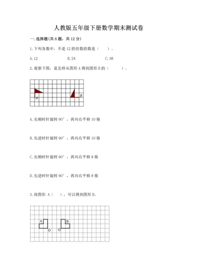 人教版五年级下册数学期末测试卷附完整答案【典优】.docx