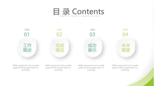 绿色清新简约大方医疗医药代表工作汇报动态PPT
