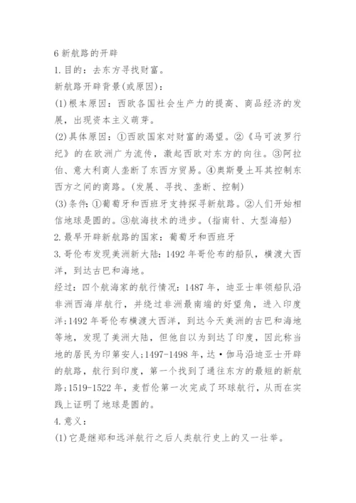 中考历史必背知识点归纳总结.docx