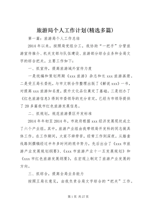 旅游局个人工作计划(精选多篇).docx
