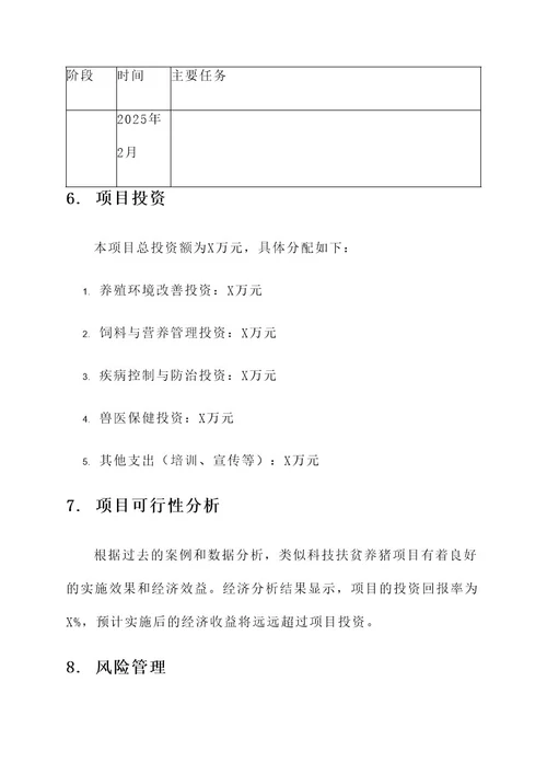 科技扶贫养猪项目方案