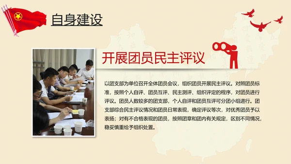 五四青年节共青团团委工作团部活动PPT模板