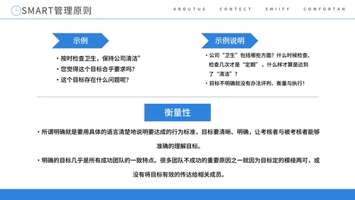 SMART原则目标管理培训课件PPT模板