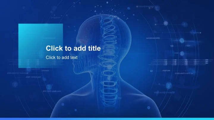 蓝色科技风IT互联人工智能应用介绍PPT主题
