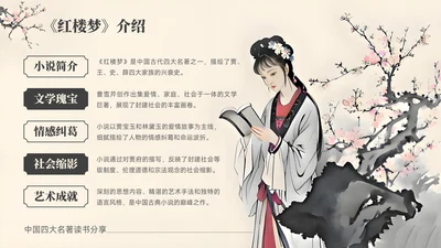 黄色中国风书籍介绍