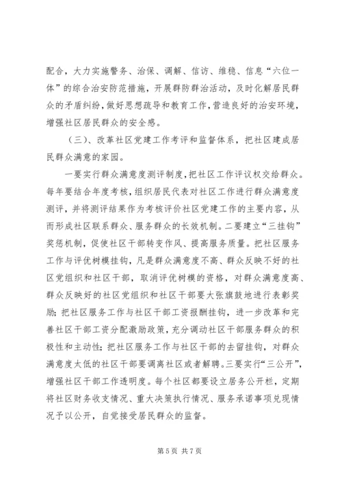 社区党建活动的意见.docx