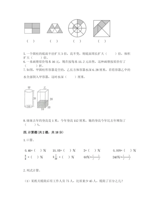 苏教版六年级下册数学期中测试卷含完整答案【典优】.docx