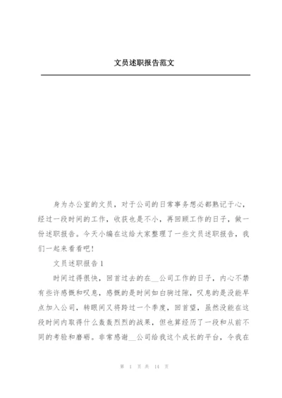 文员述职报告范文.docx