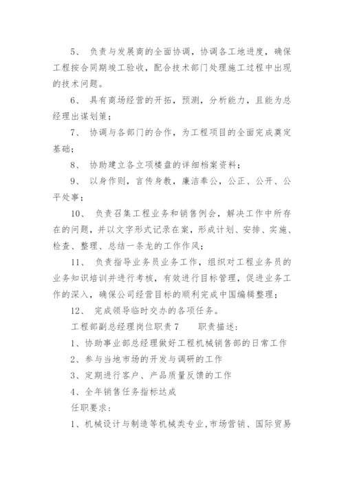 工程部副总经理岗位职责.docx