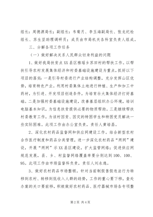 落实政府工作主要目标任务的方案 (2).docx