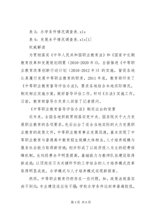 国家教育督导报告：关注中等职业教育 (2).docx