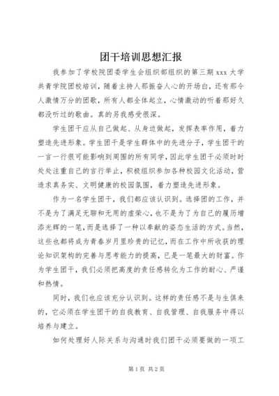 团干培训思想汇报.docx