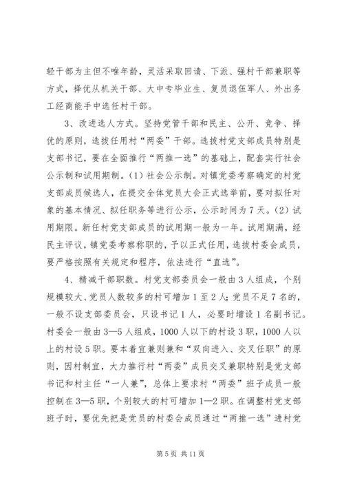 关于加强农村基层组织规范化建设的意见 (11).docx