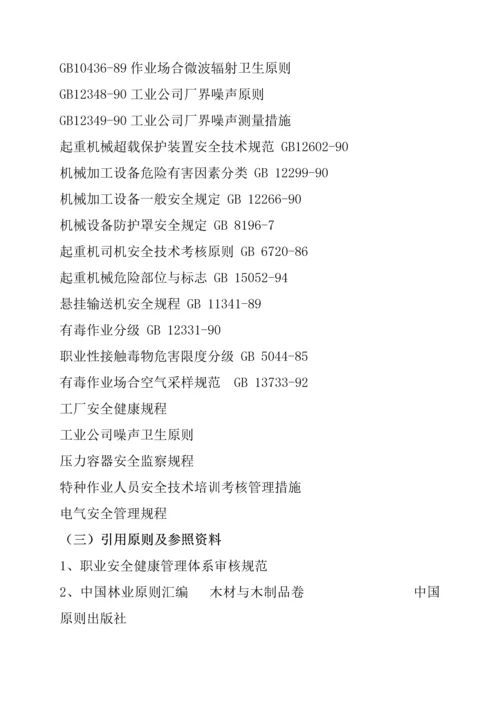 BCC职业安全健康管理全新体系专业审核作业指导木材竹藤棕草及其制品业.docx