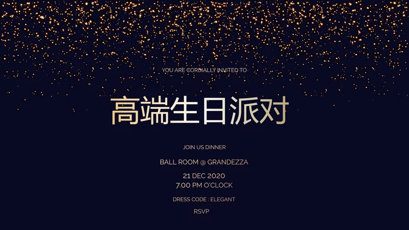 高端生日快乐电子相册动态PPT模板
