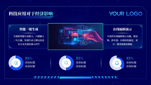 蓝色科技风未来已来科技应用202X年度科技应用年终总结PPT模板