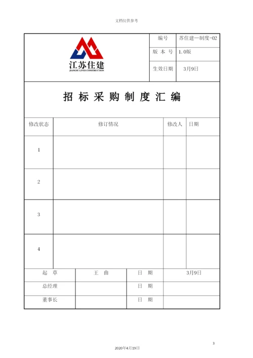 住建集团招标采购制度汇编.docx