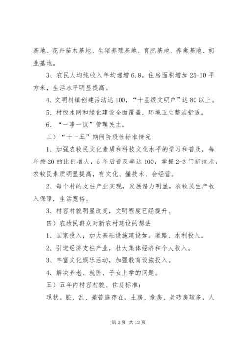 我镇社会主义新农村建设的规划 (2).docx