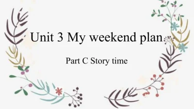 Unit 3 My weekend plan Part C Story time 课件(共19张PP