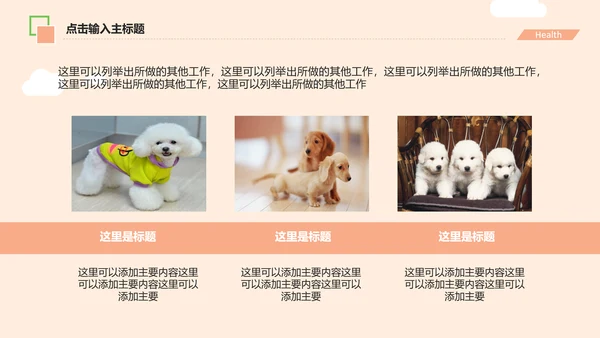 宠物医院述职报告动态PPT模板