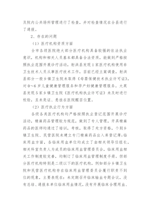 医院医疗机构依法执业自查报告.docx