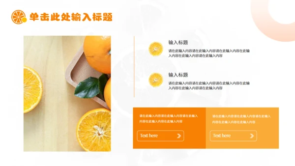 新鲜柑橘农产品上新产品介绍通用PPT模板