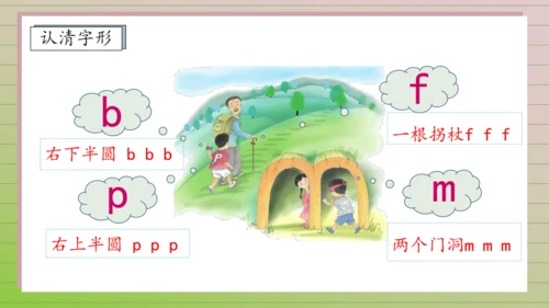 【课堂无忧】汉语拼音-3. b p m f 任务型教学（第1课时）（课件）