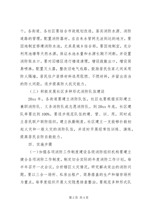 社区XX年消防工作计划.docx