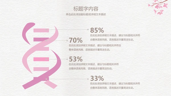 精美手绘复古玫瑰花ppt动态模板