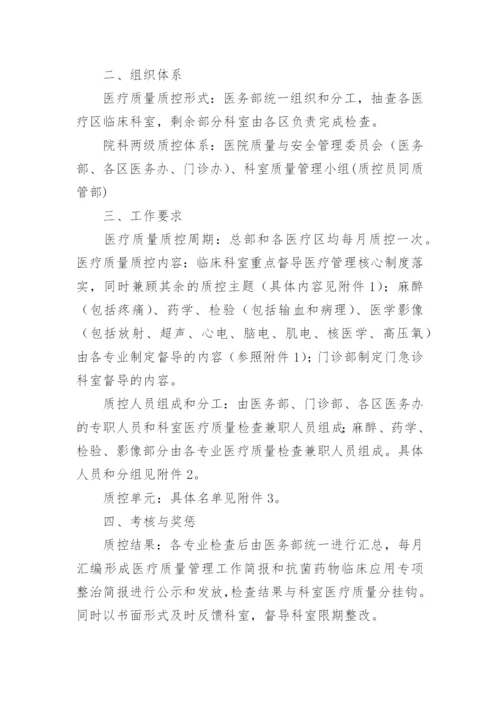 医疗质量管理实施方案.docx