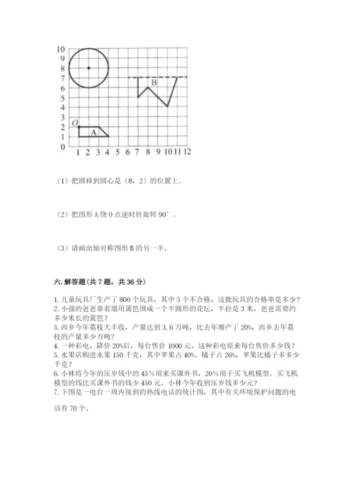 小学数学六年级上册期末考试试卷带精品答案.docx