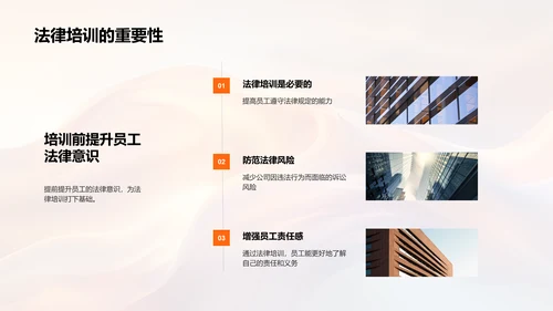 企业法律培训报告PPT模板