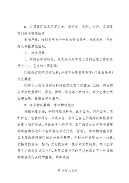 仓库部整改方案.docx