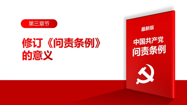 中国共产党问责条例学习解读PPT