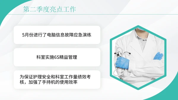 绿色实拍护理质控汇报演讲PPT模板