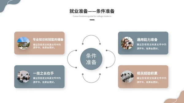 简约莫兰迪风大学生就业指导培训ppt模板