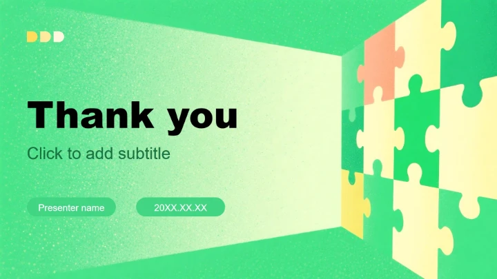 绿色小清新风大学生职业生涯发展PPT主题模板