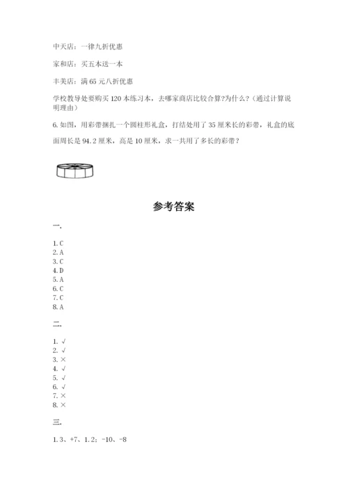 小学六年级数学摸底考试题附完整答案（有一套）.docx