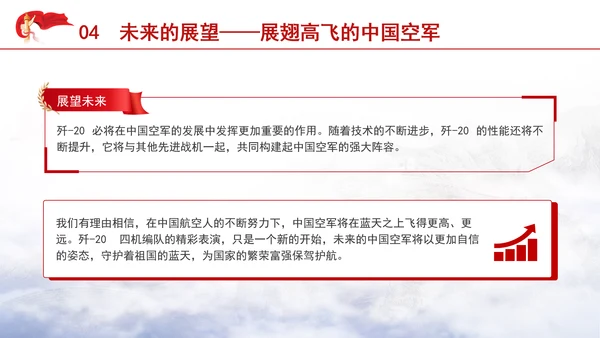 中国航空钢铁雄鹰歼-20四机编队介绍主题党课PPT