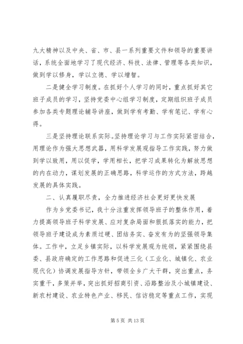 乡镇纪委书记述职报告范文.docx