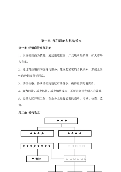 新版经销商管理部工作标准手册.docx