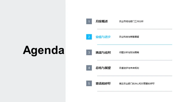 农业部门运营回顾