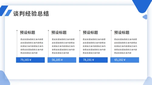 简约商务企业商务谈判案例分析培训通用PPT模板