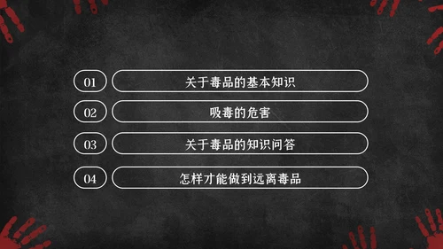 国际禁毒日珍爱生命远离禁毒教育知识PPT模板
